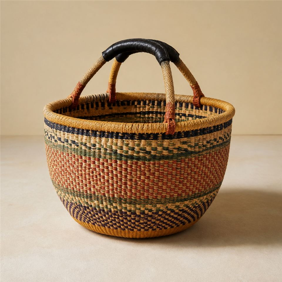 Woven Market Basket - Large
